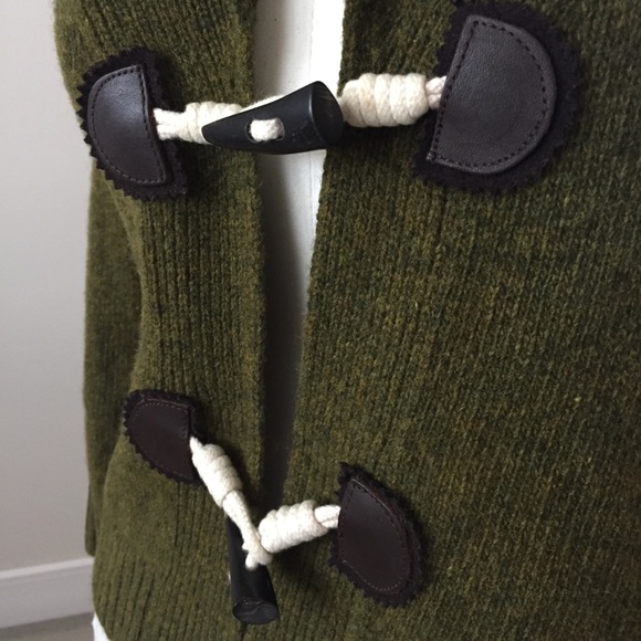 J. Crew Toggle Lambs Wool Cashmere Crop Cardigan - Picture 3 of 6